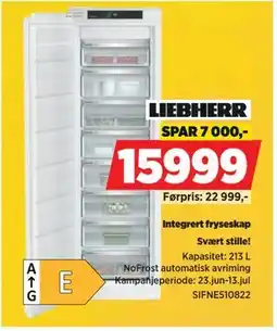 POWER Integrert fryseskap, NOK 15999 tilbud