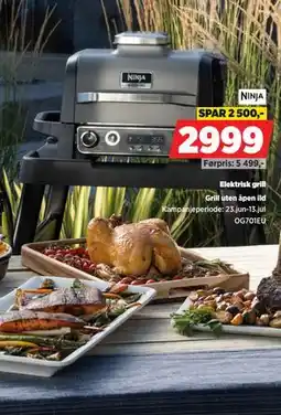 POWER Elektrisk grill, NOK 2999 tilbud