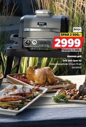 POWER Elektrisk grill, NOK 2999 tilbud