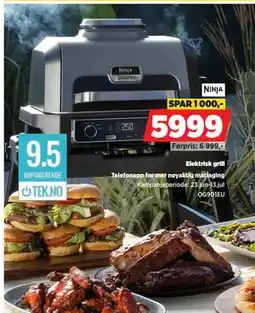 POWER Elektrisk grill, NOK 5999 tilbud