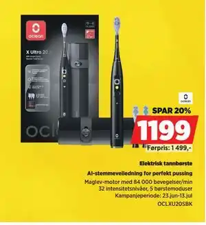 POWER Elektrisk tannbørste, NOK 1199 tilbud