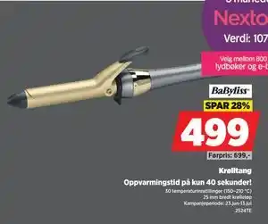 POWER Krølltang, NOK 499 tilbud