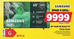 POWER 65 QLED 4K Smart-TV, NOK 9999 tilbud