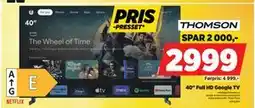 POWER 40 Full HD Google TV, NOK 2999 tilbud