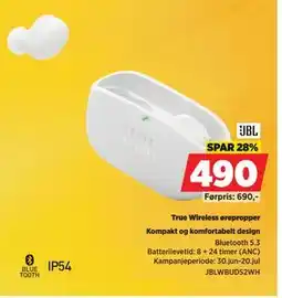 POWER True Wireless ørepropper, NOK 490 tilbud