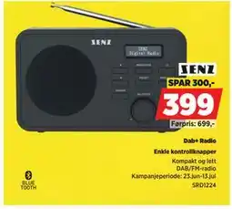 POWER Dab+ Radio, NOK 399 tilbud