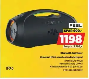 POWER Bluetooth-høyttaler, NOK 1198 tilbud