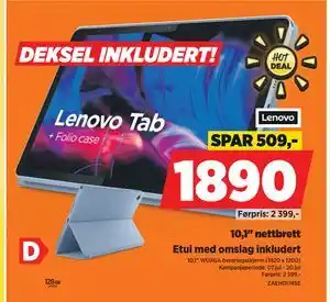 POWER 10,1 nettbrett, NOK 1890 tilbud