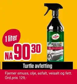 Europris Turtle avfetting, NOK 90.3 tilbud