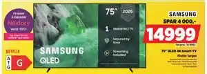 POWER 75 QLED 4K Smart-TV, NOK 14999 tilbud