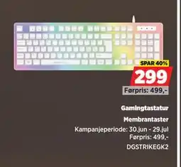 POWER Gamingtastatur, NOK 299 tilbud