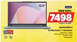 POWER IdeaPad Slim 3, NOK 7498 tilbud