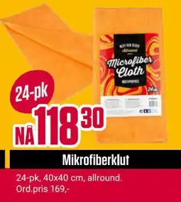 Europris Mikrofiberklut, NOK 118.3 tilbud