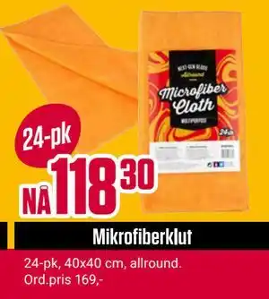 Europris Mikrofiberklut, NOK 118.3 tilbud