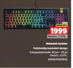 POWER Mekanisk tastatur, NOK 1999 tilbud