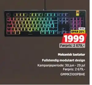 POWER Mekanisk tastatur, NOK 1999 tilbud