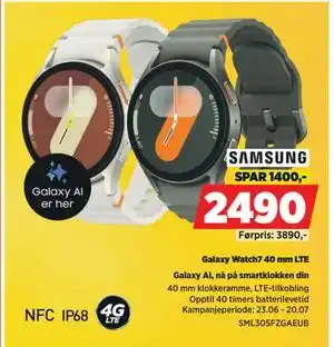 POWER Galaxy AI, nå på smartklokken din, NOK 2490 tilbud