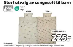 JYSK Sengesett, NOK 225 tilbud