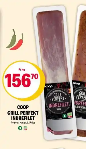 Coop Extra COOP GRILL PERFEKT INDREFILET, NOK 156.7 tilbud