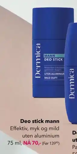 Apotek 1 Deo stick mann, NOK 70 tilbud