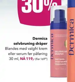 Apotek 1 Dermica selvbruning dråper, NOK 119 tilbud