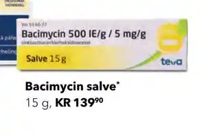 Apotek 1 Bacimycin salve, NOK 139.9 tilbud