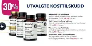 Apotek 1 Multi vitamin & mineral tabletter, NOK 154 tilbud