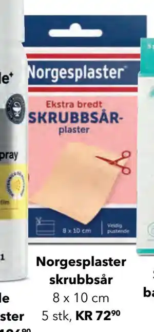 Apotek 1 Norgesplaster skrubbsår, NOK 72.9 tilbud