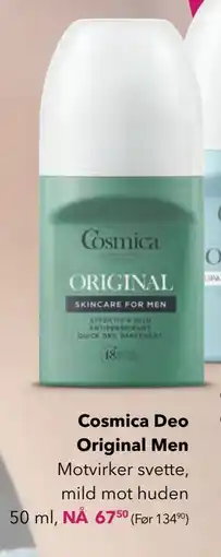 Apotek 1 Cosmica Deo Original Men, NOK 67.5 tilbud