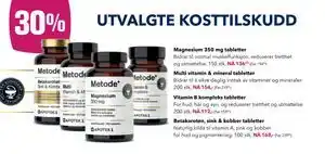 Apotek 1 Magnesium 350 mg tabletter, NOK 136.5 tilbud