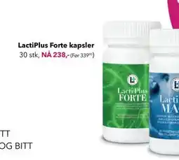 Apotek 1 LactiPlus Forte kapsler, NOK 238 tilbud