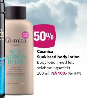 Apotek 1 Cosmica Sunkissed body lotion, NOK 100 tilbud