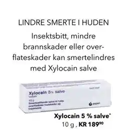Apotek 1 Xylocain 5 % salve, NOK 189.9 tilbud