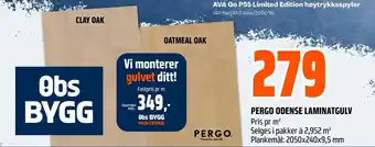 Coop Obs PERGO ODENSE LAMINATGULV Pris pr m² tilbud