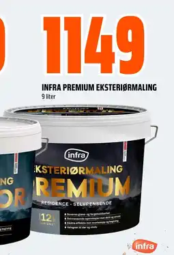 Coop Obs INFRA PREMIUM EKSTERIØRMALING 9 liter tilbud