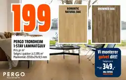 Coop Obs PERGO TRONDHEIM 1-STAV LAMINATGULV Pris pr m² tilbud