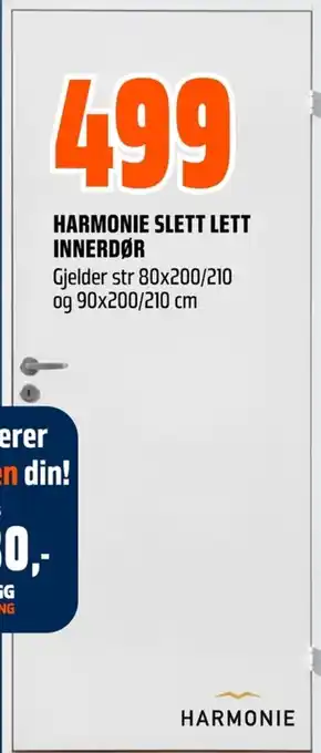 Coop Obs HARMONIE SLETT LETT INNERDØR tilbud