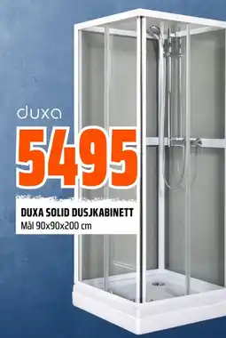 Coop Obs Duxa solid dusjkabinett mål tilbud