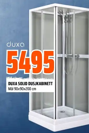 Coop Obs Duxa solid dusjkabinett mål tilbud