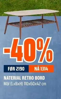 Coop Obs NATERIAL RETRO BORD tilbud