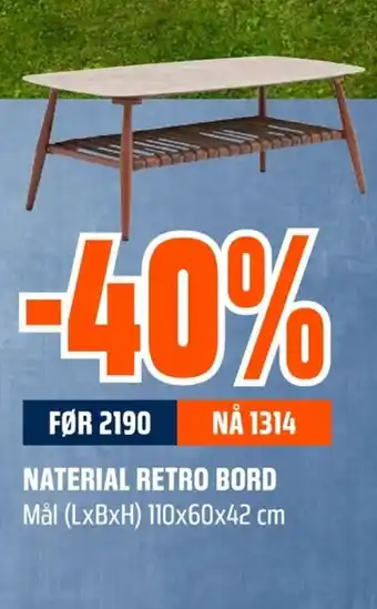 Coop Obs NATERIAL RETRO BORD tilbud