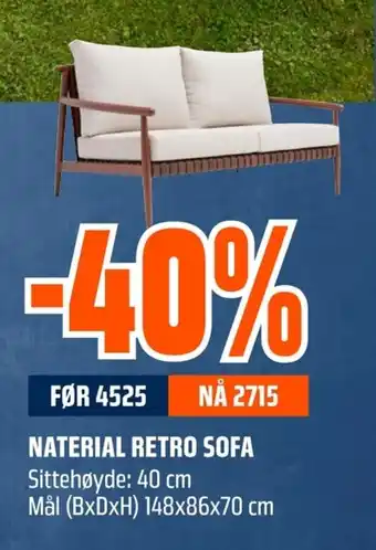 Coop Obs NATERIAL RETRO SOFA tilbud
