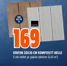 Coop Obs Krifon kompositt helle 5 stk heller pr pakke (dekker 0,45 m²) tilbud