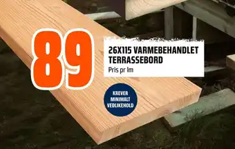 Coop Obs 26X115 VARMEBEHANDLET TERRASSEBORD tilbud