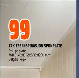 Coop Obs TAK-ESS INSPIRASJON SPONPLATE tilbud