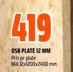 Coop Obs OSB PLATE 12 MM tilbud