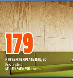 Coop Obs KRYSSFINERPLATE K20/70 tilbud