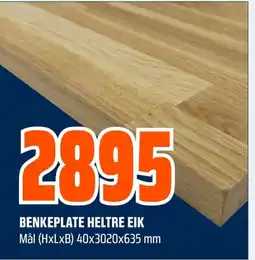Coop Obs BENKEPLATE HELTRE EIK tilbud