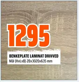 Coop Obs Benkeplate laminat drivved tilbud