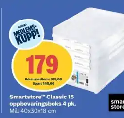 Coop Obs Smartstore™ Classic 15 oppbevaringsboks 4 pk. tilbud
